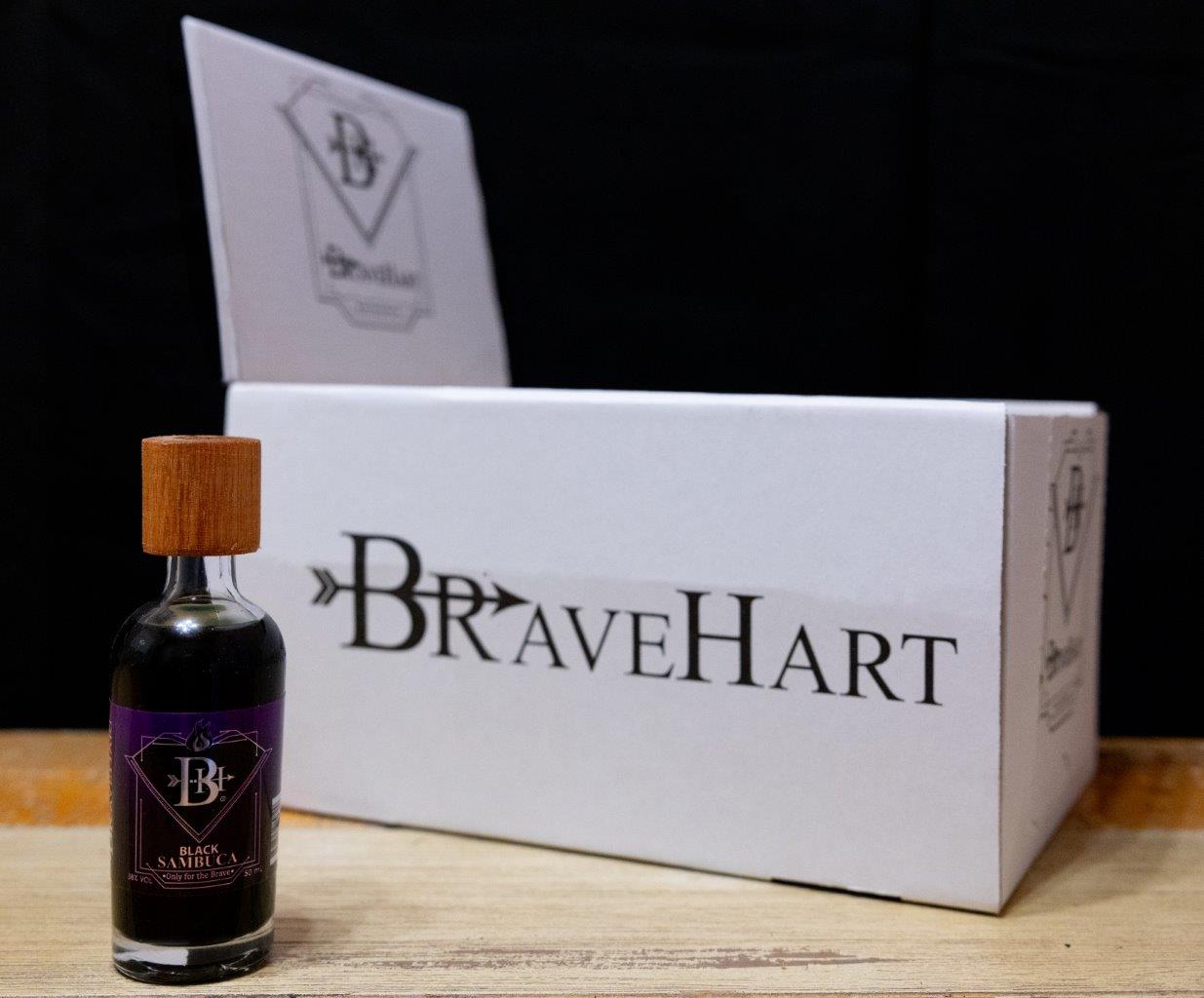 BraveHart Premium Sambuca 50ml X 24 Box