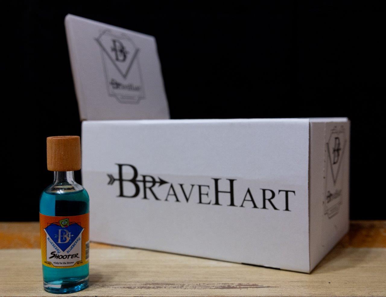 BraveHart Premium Blueberry Shooter 50ml X 24 Box